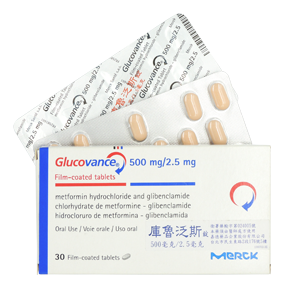 <span>Glucovance tablets  500mg/2.5 mg</span>庫魯泛斯錠 500毫克/2.5毫克